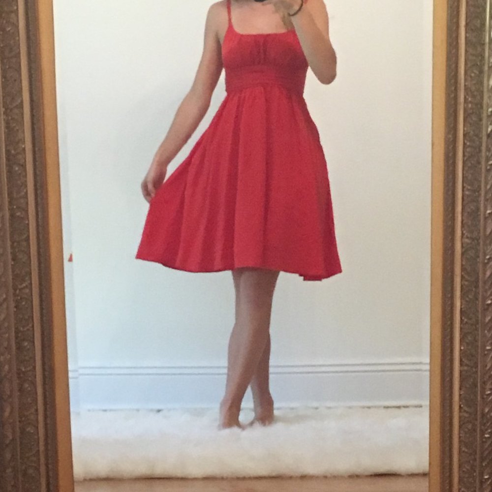 Red Anthropologie Sundress